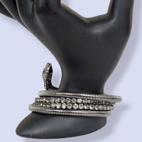 Simply Vera Vera Wang Dark Snake Coil Bracelet - Picture 3 of 9